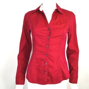 Express Wine Colored 'The Essential Shirt'